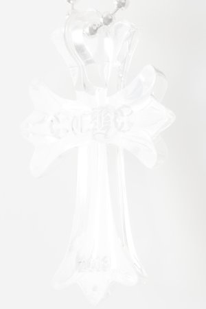 画像5:   CHROME HEARTS クロムハーツ クリアーシリコンCHクロス ボールチェーン ネックレス {-BFS}  :CH202604-04-CLR-F 