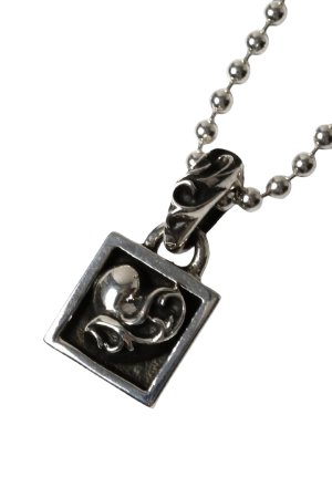 画像1: ★新品 インボイス付 CHROME HEARTS クロムハーツ CHARM-FRAMED／フレームド ハートチャーム ボールチェーン ネックレス{-BFS}