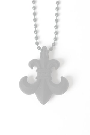 画像3:   CHROME HEARTS クロムハーツ PENDANT-BS FLEUR - SLCN／BSフレア ボールチェーン シリコンネックレス {-BFS}  :CH202604-07-BLK-F 