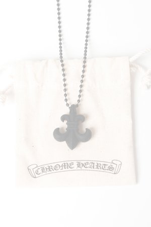 画像5:   CHROME HEARTS クロムハーツ PENDANT-BS FLEUR - SLCN／BSフレア ボールチェーン シリコンネックレス {-BFS}  :CH202604-07-BLK-F 