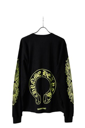 画像1: CHROME HEARTS クロムハーツ ホースシュー L/S Tシャツ{-BFS}