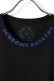 画像2: CHROME HEARTS クロムハーツ ネックロゴ S/S Tシャツ ブラック×ブループリント{-BFS} (2)
