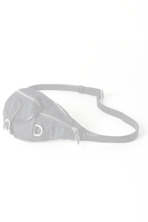 画像2:  {SOLD} CHROME HEARTS クロムハーツ snat bag mini denim／ミニスナットパック インディゴデニム×ブラックレザー {-BFS}  :CH202606-12-F 