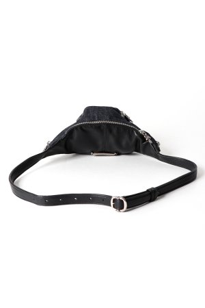 画像3: CHROME HEARTS クロムハーツ ミニスナットパック インディゴデニム×ブラックレザー{-BFS}