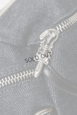 画像5: {SOLD}CHROME HEARTS クロムハーツ snat bag mini denim／ミニスナットパック インディゴデニム×ブラックレザー{-BFS}