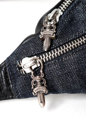 画像6: CHROME HEARTS クロムハーツ ミニスナットパック インディゴデニム×ブラックレザー{-BFS}