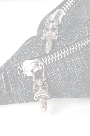 画像6:  {SOLD} CHROME HEARTS クロムハーツ snat bag mini denim／ミニスナットパック インディゴデニム×ブラックレザー {-BFS}  :CH202606-12-F 