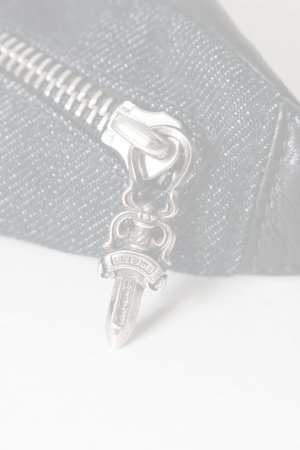 画像7:  {SOLD} CHROME HEARTS クロムハーツ snat bag mini denim／ミニスナットパック インディゴデニム×ブラックレザー {-BFS}  :CH202606-12-F 