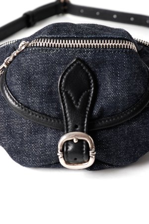 画像9: CHROME HEARTS クロムハーツ ミニスナットパック インディゴデニム×ブラックレザー{-BFS}