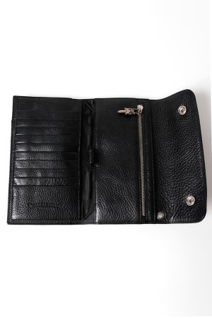 画像5: CHROME HEARTS クロムハーツ WALLET-WAVE-BLK HVY WT LTHR／ウェーブウォレット{-BFS}