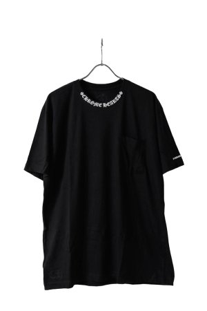 画像1: CHROME HEARTS クロムハーツ T-SHRT-M-SS PKT CREW／ネックロゴ S/S ポケットTシャツ{-BFS}