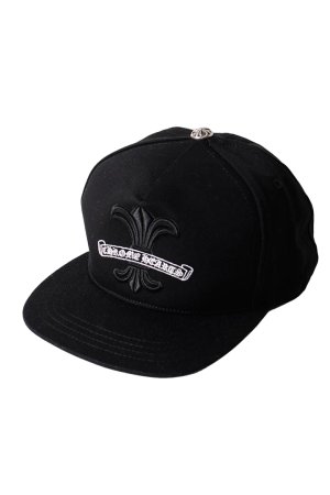 画像1: CHROME HEARTS クロムハーツ HAT-BSBL CAP-DENIM-CH FLR-SCROLL LABEL{-BFS}