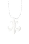   CHROME HEARTS クロムハーツ PENDANT-BS FLEUR-SLCM／BSフレア ボールチェーン シリコンネックレス {-BFS}  :CH202606-20-F 