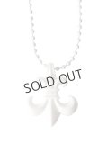 {SOLD}CHROME HEARTS クロムハーツ PENDANT-BS FLEUR-SLCM／BSフレア ボールチェーン シリコンネックレス{-BFS}