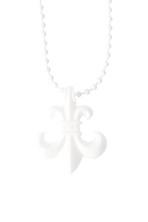 画像1:  {SOLD} CHROME HEARTS クロムハーツ PENDANT-BS FLEUR-SLCM／BSフレア ボールチェーン シリコンネックレス {-BFS}  :CH202606-20-F 