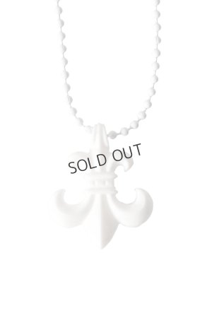 画像1: {SOLD}CHROME HEARTS クロムハーツ PENDANT-BS FLEUR-SLCM／BSフレア ボールチェーン シリコンネックレス{-BFS}