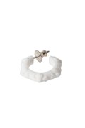 ★海外買付 新品 インボイス付 CHROME HEARTS クロムハーツ PC-HOOP-CROSS-SLCN／ピアス{-BFS}