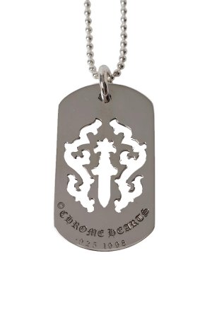 画像1: CHROME HEARTS クロムハーツ DOG TG-DAGGER-SLV-Ncklce／ダガー ドッグタグ ペンダント{-BFS}