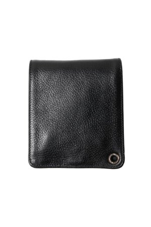 画像2: ★新品 インボイス付 CHROME HEARTS クロムハーツ WALLET-1 SNAP BLK HVY WT LTHR-／ワンスナップクロスボタン レザーウォレット{-BFS}