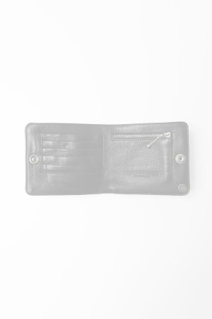 画像4:   CHROME HEARTS クロムハーツ WALLET-1 SNAP BLK HVY WT LTHR-／ワンスナップクロスボタン レザーウォレット {-BFS}  :CH202607-01-F 