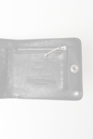 画像6:   CHROME HEARTS クロムハーツ WALLET-1 SNAP BLK HVY WT LTHR-／ワンスナップクロスボタン レザーウォレット {-BFS}  :CH202607-01-F 
