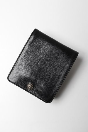 画像11: ★新品 インボイス付 CHROME HEARTS クロムハーツ WALLET-1 SNAP BLK HVY WT LTHR-／ワンスナップクロスボタン レザーウォレット{-BFS}