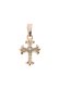 画像1: {SOLD}TRAVIS WALKER トラヴィスワーカー MINI DOUBLE CROSS CHARM 18K YELLOW GOLD w/CENTER DIAMOND{-AIA} (1)