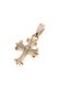 画像2: {SOLD}TRAVIS WALKER トラヴィスワーカー MINI DOUBLE CROSS CHARM 18K YELLOW GOLD w/CENTER DIAMOND{-AIA} (2)