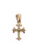 画像3: {SOLD}TRAVIS WALKER トラヴィスワーカー MINI DOUBLE CROSS CHARM 18K YELLOW GOLD w/CENTER DIAMOND{-AIA} (3)