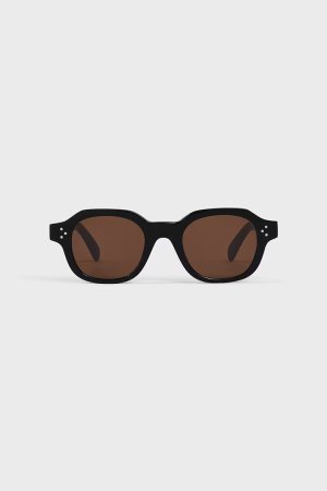 画像2: CELINE セリーヌ ブラックフレーム 60 サングラス / アセテート CELINE 3 DOTS HD Acetate Sunglasses