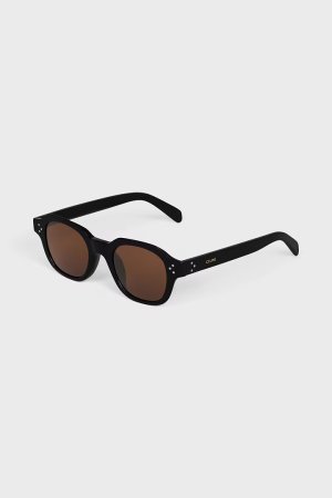 画像4: CELINE セリーヌ ブラックフレーム 60 サングラス / アセテート CELINE 3 DOTS HD Acetate Sunglasses