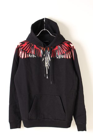 画像1: MARCELO BURLON マルセロ ブロン GEOMETRIC WINGS HOODIE{-AIA}