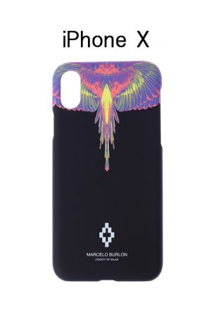 画像1: MARCELO BURLON マルセロ ブロン WINGS XS CASE【iPhoneX/XS】{CMPS20-352-1084-BJS}