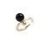 画像1: Hirotaka ヒロタカ Bumble Bee Onyx & Gold Ear Cuff{-BAS} (1)