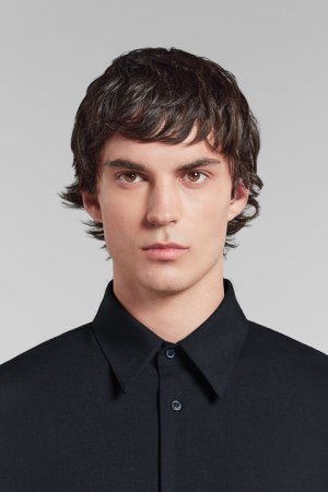 画像3: 【 30%OFF セール86,900円→60,830円】 MARNI マルニ トロピカルウール製 長袖シャツ{CUMU0061A3TW83900B99-BDS}