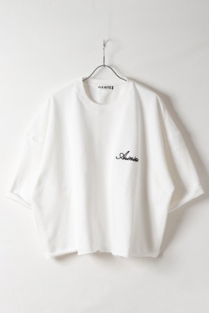 画像1: AUI NITE アウィナイト cutoff embroidery logo sweat{-BFS}