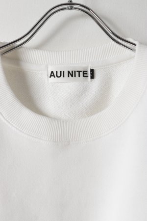 画像2: AUI NITE アウィナイト cutoff embroidery logo sweat{-BFS}