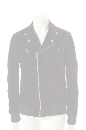 画像1:   DIET BUTCHER SLIM SKIN ダイエットブッチャー スリムスキン Crash velvet biker blouson{-AFA}