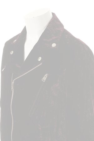 画像4:   DIET BUTCHER SLIM SKIN ダイエットブッチャー スリムスキン Crash velvet biker blouson{-AFA}