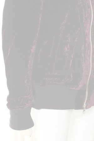 画像5:   DIET BUTCHER SLIM SKIN ダイエットブッチャー スリムスキン Crash velvet biker blouson{-AFA}