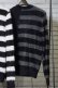 画像2: {SOLD}DIET BUTCHER SLIM SKIN ダイエットブッチャー スリムスキン Shaggy asymmetry pullover knit{-AFA} (2)