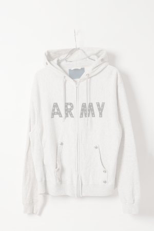 画像1:  {SOLD} DENIM DOCTORS デニムドクターズ US ARMY BIG NAIL STUDS ZIP HOODIE{-BEA}