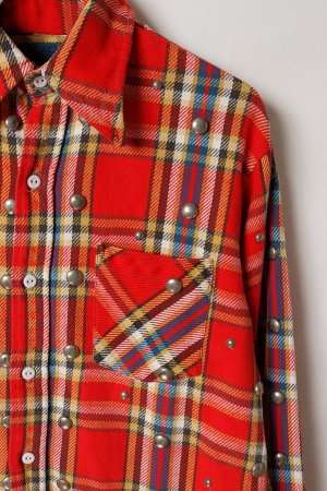 画像3: DENIM DOCTORS デニムドクターズ FLANNEL CK STUDS - FULL STUDS T-1{-BEA}