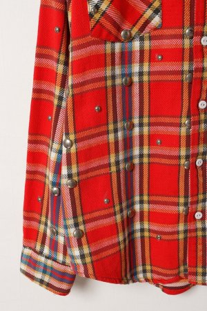 画像4: DENIM DOCTORS デニムドクターズ FLANNEL CK STUDS - FULL STUDS T-1{-BEA}