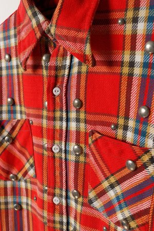 画像5: DENIM DOCTORS デニムドクターズ FLANNEL CK STUDS - FULL STUDS T-1{-BEA}