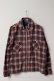 画像1: DENIM DOCTORS デニムドクターズ POCKET STUDS ZIP UP FLANNEL SHIRTS JACKET T-5{-BEA} (1)
