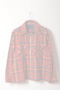  {SOLD} DENIM DOCTORS デニムドクターズ POCKET STUDS ZIP UP FLANNEL SHIRTS JACKET T-5{-BEA}