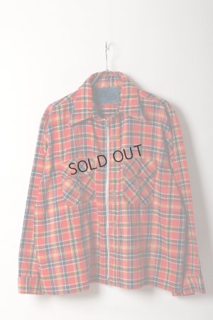 画像1: DENIM DOCTORS デニムドクターズ POCKET STUDS ZIP UP FLANNEL SHIRTS JACKET T-5{-BEA}