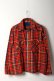 画像1: DENIM DOCTORS デニムドクターズ POCKET STUDS ZIP UP FLANNEL SHIRTS JACKET T-5{-BEA} (1)
