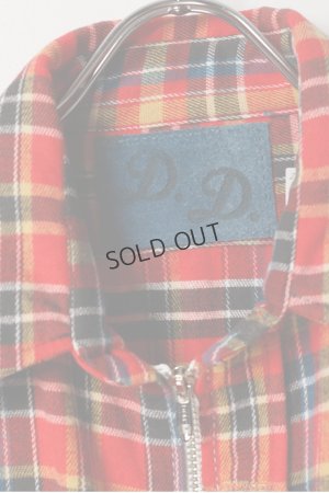画像2: DENIM DOCTORS デニムドクターズ POCKET STUDS ZIP UP FLANNEL SHIRTS JACKET T-5{-BEA}